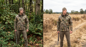 Split comparison of forest and open field hunting terrain